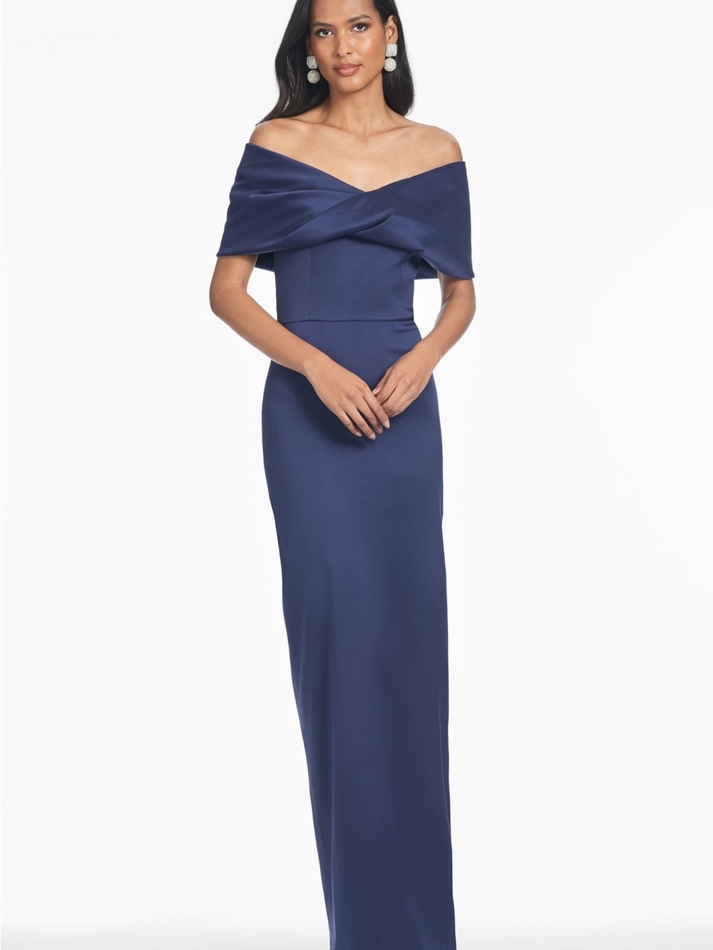 Sachin + Babi Viveca Off-The-Shoulder Gown - Night Sky - Size 2